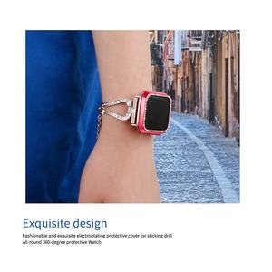 Custodia protettiva per paraurti diamantata per <span class=keywords><strong>Apple</strong></span> <span class=keywords><strong>Watch</strong></span> Cover Series 7 <span class=keywords><strong>SE</strong></span> 65432 41MM 45MM per Iwatch 40mm 44mm Smart bracciale accessori - Product Image 5