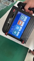 Printer Inkjet genggam cepat kering HD warna ganda, Printer Inkjet genggam, rak, kode batang hidup, Sprinkler ganda, pengodean termal portabel 100mm karakter besar