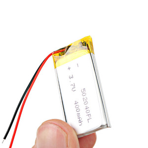 Custom 502040 <span class=keywords><strong>400mah</strong></span> 600mah 3.7v Lithium Polymer <span class=keywords><strong>Battery</strong></span> Lithium <span class=keywords><strong>Ion</strong></span> Cells Rechargeable Batteries Lipo Batteries - Product Image 6