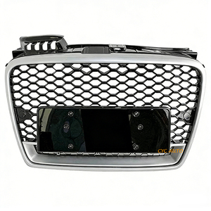Grille avant modifiée RS4 pour radiateur <span class=keywords><strong>Audi</strong></span> <span class=keywords><strong>A4</strong></span> grille de ligne normale RS4 grille 2005 <span class=keywords><strong>2007</strong></span> 2008 - Product Image 2