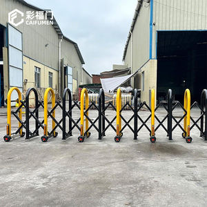 प्रदर्शनी मॉल के लिए पहियों के साथ उच्च गुणवत्ता वाले टेलीस्कोपिक गार्ड आइसोलेशन गेट चल रिट्रेटेबल ट्रैफिक बैरियर - Product Image 2