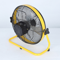 Ventilateur de sol à cadre métallique de 12 pouces avec 3 pales en aluminium, ventilateur de sol solaire de 12 pouces, ventilateur de sol électrique pour usage domestique et hôtelier