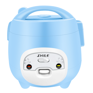 Factory Wholesale Portable Cylinder Mini Rice Cooker With Plastic Housing Non-Stick Inner Pot and Measuring <b>Cup</b> Ricecooker - Product Image 3