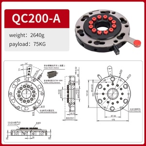 Acoplador Rápido Neumático Manual QC200-A de Alta Compatibilidad, Aleación de Aluminio, Carga Útil de 75 kg, Garantía de 2 Años - Product Image 2
