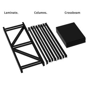 Jigong Racking Estante y bastidores sin pernos de metal ajustable Almacenamiento de almacén Engrosamiento Estante de metal de servicio medio - Product Image 2
