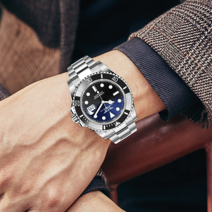 Orologio da Uomo Meccanico Automatico <span class=keywords><strong>Glenn</strong></span> Pindu Quinta Generazione, Subacqueo, in Acciaio Inossidabile, Luminoso, Modello Ghost King -6591 - Product Image 4
