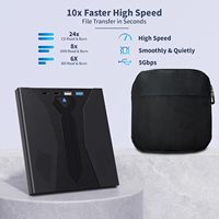 Lecteur Blu-ray externe 8-en-1 USB 3.0/Type-C, prend en charge 100 Go, grave DVD/CD/BD pour Windows, macOS, MacBook, ordinateur portable, ordinateur de bureau