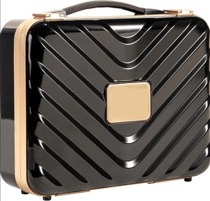 Estuche de Maquillaje de Viaje, Aluminio Abierto, Espejo Ligero, Portátil, Organizador de Maquillaje, Resistente al Agua, Gran Capacidad <span class=keywords><strong>para</strong></span> Chicas y Mujeres - Product Image 1