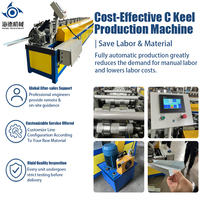 Machine de profilage à rouleaux pour profilés en C et en U réglables HD, machine de formage de quilles en acier léger pour profilés de cloisons sèches