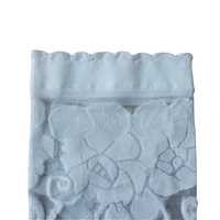 Chaussettes de cheville transparentes en nylon fin antidérapantes à usage quotidien pour femmes sexy avec motif de broderie florale personnalisé