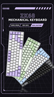Clavier mécanique sans fil, filaire, tri-mode, rétroéclairé RGB, à touches remplaçables à chaud, étanche, avec support de poignet, design ergonomique pour le gaming