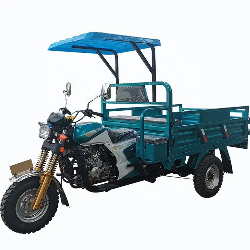 OEM/ODM factory high quality 175cc air cooled gasoline petrol three wheel motor motorcycle cargo motorized tricycle