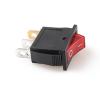 Interrupteur à bascule intelligent SPST noir 3P 6A/10A 250V en nylon PA66 pour voitures/marines/industrie, plus de 10 000 cycles