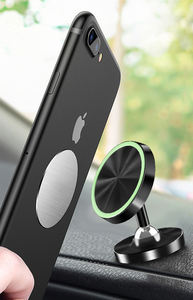 <span class=keywords><strong>Support</strong></span> de téléphone magnétique universel Fornew en alliage d'aluminium ABS et silicone pour <span class=keywords><strong>voiture</strong></span>, rotation à 360° pour téléphones de 4 à 6,5 pouces, fixation sur tube - Product Image 3