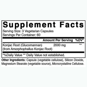 Capsules de Konjac à base de fibres ODM/OEM, complément alimentaire pour la perte de poids, détoxifiant, favorisant la digestion, gestion du poids, amincissant - Product Image 2