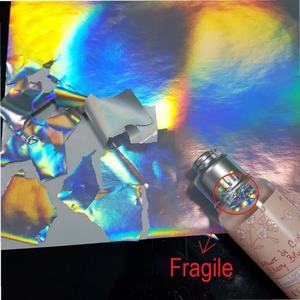 Custom Fragile Destructible Vinyl Adhesive Blank <b>Clear</b> Transparent A4 Size Eggshell Sticker Paper <b>Sheet</b> for Inkjet Printer - Product Image 2