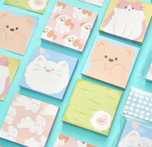 Bán Buôn Nhà Máy Tùy Chỉnh Đầy Màu Sắc Giấy Phim Hoạt Hình Kawaii <span class=keywords><strong>Memo</strong></span> Pad Ghi Chú Dính Ghi Chú Cho Các Trường Học Sinh Viên Văn Phòng Phẩm - Product Image 1