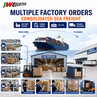 Agent maritime Chine-France pour la consolidation de commandes multiples d'usines et le transit maritime, livraison porte-à-porte