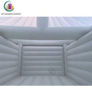 Château gonflable <span class=keywords><strong>blanc</strong></span> romantique avec ventilateur pour cérémonie de mariage Décorations élégantes de videur de mariage - Product Image 5