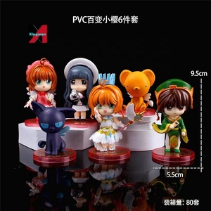 ฟิกเกอร์ตัวการ์ตูนอะนิเมะ6ชิ้นรูป SAKURA <span class=keywords><strong>kinomoto</strong></span> syaoran Li tomoyo kero รูปปั้นของเล่นสำหรับสะสมของขวัญ - Product Image 2