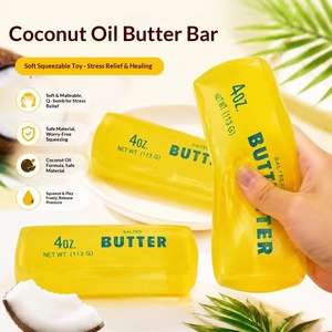 Juguete Blandito de Goma Moldeable con Aceite de Coco, Barra de Mantequilla Rellena de Vaselina, Juguete Antiestrés con Forma de Queso, Éxito de Ventas Transfronterizo - Product Image 2