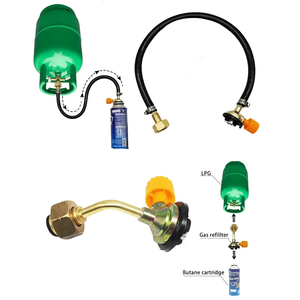 Ligne de connexion de Tube de tuyau d'extension tuyau de <span class=keywords><strong>gaz</strong></span> en acier inoxydable <span class=keywords><strong>pour</strong></span> vanne de poêle de <span class=keywords><strong>Camping</strong></span> adaptateur de <span class=keywords><strong>recharge</strong></span> de <span class=keywords><strong>gaz</strong></span> de tuyau tressé - Product Image 1