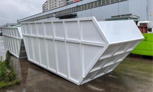 Trémie d'ordures en acier au carbone 12CBM fabriquée en usine, camion à bras oscillant transportable, poubelle de construction à vendre - Product Image 3