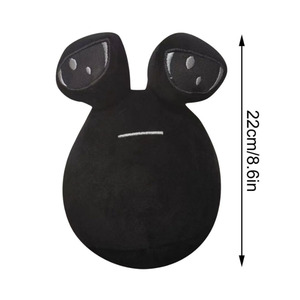 7308 Jouet en peluche personnalisé OEM Alien <span class=keywords><strong>Pou</strong></span> noir en peluche avec de grands yeux Cadeaux du Nouvel An pour enfant Petite peluche <span class=keywords><strong>Pou</strong></span> Alien - Product Image 2