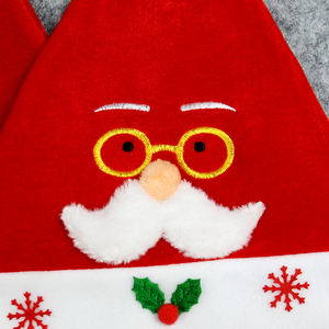 قبعة سانتا كلوز مطرزة بنمط كرتوني بالجملة قبعات عيد الميلاد للأطفال البالغين - Product Image 3
