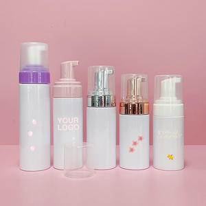 50ml 150 200ml 8oz tạo bọt Lash Sữa rửa mặt dầu gội sữa rửa mặt Mousse Chai Màu Trắng màu be nhựa xà phòng <span class=keywords><strong>Dispenser</strong></span> bọt bơm chai - Product Image 6