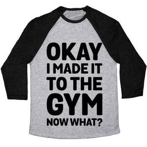 Ok, ho messo fuori IT pezzi per la palestra, ora cosa? Maglietta da baseball unisex Tri-Blend - Product Image 1