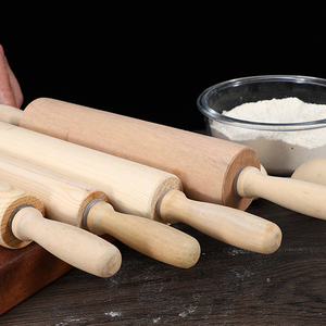 Cổ Điển Gỗ Cán <span class=keywords><strong>Pin</strong></span> Của Nhãn Hiệu Gỗ Cứng Bánh Bột Con Lăn Cho Nướng Bánh Pizza Bánh Nướng Bánh Ngọt Và Cookie - Product Image 5