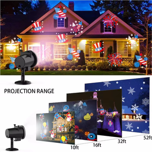 Projecteur de Noël 16-en-1 avec télécommande, lampe de projection LED extérieure pour fête et jardin - Product Image 5