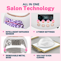 Professionnel 80W haute qualité électrique Gel sèche-ongles UV LED lampe à ongles capteur tactile équipement de Salon automatique réflecteur en métal