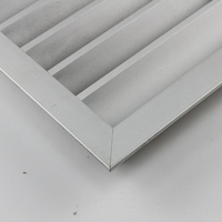 Grille de ventilation flexible rectangulaire en aluminium pour CVC, anti-corrosion, pour gymnase et couvercle de sortie d'air de climatiseur extérieur