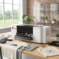 Imprimante DTF Sunika A3 XP600 professionnelle avec découpeuse automatique pour T-shirts et films PET, sans PC, haute résolution pour vêtements