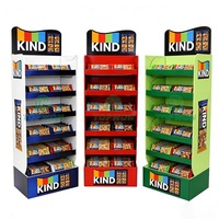 Support d'affichage en PVC personnalisé pour supermarché, présentoir de produits en PVC, présentoir de barres énergétiques au chocolat, étagère d'affichage en PVC