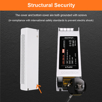 6 años de garantía Slim LED Driver 100% Transformador de fuente de alimentación completa Mini Ip67 Impermeable 24V Dc Fuente de alimentación Led de conmutación