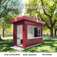 Kiosque mobile en acier de 20 pieds pour marché nocturne de rue, maison conteneur, kiosque à billets, pour cuisine, chambre, salle de bain, villa, bureau