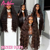 Perruques en cheveux humains Remy d'Indonésie, ajustement parfait, dentelle HD pré-coupée, nouées à la main, sangle invisible, cordon de serrage, rougeâtre, fermeture 360