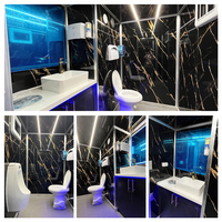 Toilettes mobiles de luxe VIP, remorque sanitaire portable, cabine de douche, salle de bain, toilettes occidentales préfabriquées, sanitaires commerciaux