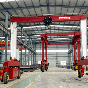 Mobile Yard Hoist 10 Ton 20 Ton 50 Ton Electric Mobile Rubber Tire Gantry <b>Crane</b> - Product Image 4