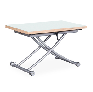 Casa risparmio di spazio mobili pieghevole tavolo <span class=keywords><strong>da</strong></span> pranzo in vetro trasformare <span class=keywords><strong>allungabile</strong></span> <span class=keywords><strong>tavolino</strong></span> - Product Image 2