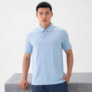 Camisa polo con cuello convertible personalizada para hombre, de secado rápido, lisa, para golf, diseño OEM, 100% poliéster con logotipo, camisas polo lisas - Product Image 1