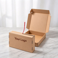 Boîte d'expédition en carton ondulé pliable en gros, personnalisable avec impression couleur et logo sur mesure