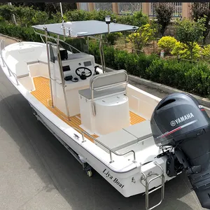 Liya 25 Fuß 90 PS Außenbordmotor Schnellboot Fiberglas Angeln Panga Boote