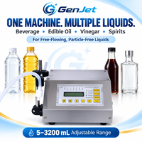 Remplisseuse de liquides pour petites bouteilles GFK160, 35W, contrôle numérique électrique, pompe à diaphragme haute précision pour boissons, aliments, produits chimiques
