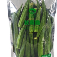 GT 150g Gedroogde Gefrituurde Okra Chips Groene Bulkverpakking Topkwaliteit Natuurlijke Smaak Gezonde Plantaardige Snack Klaar om te Eten OEM Ondersteund 0