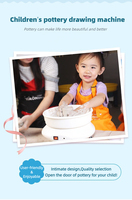 Machine à argile professionnelle pour enfants adultes maison petite barre en céramique équipement d'enseignement roue de poterie pour les enfants