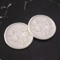Cire à cacheter pour timbres et lettres personnalisées à prix de gros, cire à cacheter blanche avec logo personnalisé et motif pour invitation cadeau
